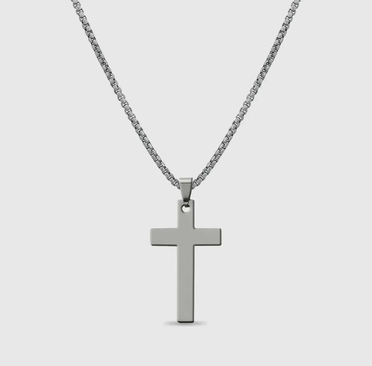 Stainless Steel Cross Pendant Necklace