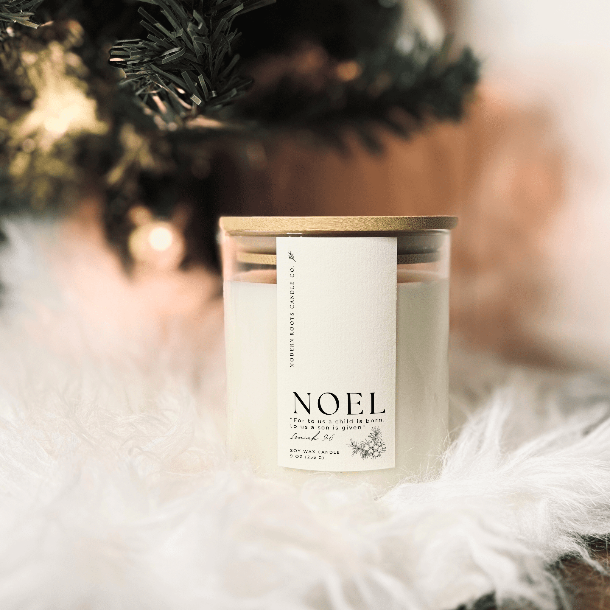 Noel | Frosted Juniper & Camphor | 9oz Soy Wax Candle