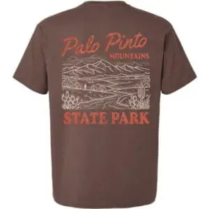 Palo Pinto Mountains Retro Poster Style T-Shirt