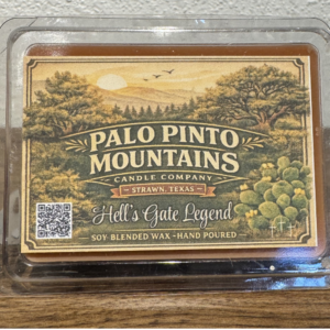 Hell’s Gate Legend Wax Melts by Palo Pinto Mountains Candle Company in Strawn Texas
