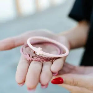 Close up of Twilight silicone cross bracelets by In God We Must