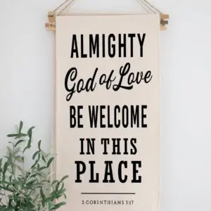 Hanging Scroll Banner | Almighty God of Love