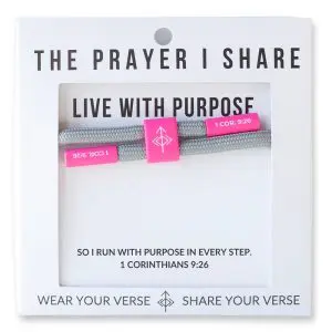 LIVE WITH PURPOSE Bracelet, Christian Cord Bracelet