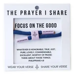 FOCUS ON THE GOOD Cord Bracelet | Christian Athletes