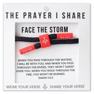 FACE THE STORM Prayer Bracelet, Athletes, First Responders