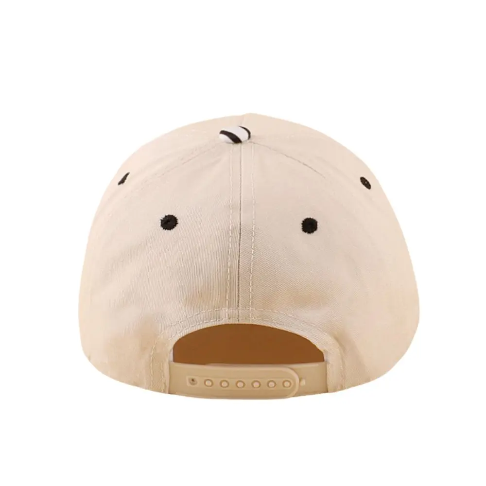 Back view of Faith puff embroidered zebra print hat showing adjustable snapback closure.
