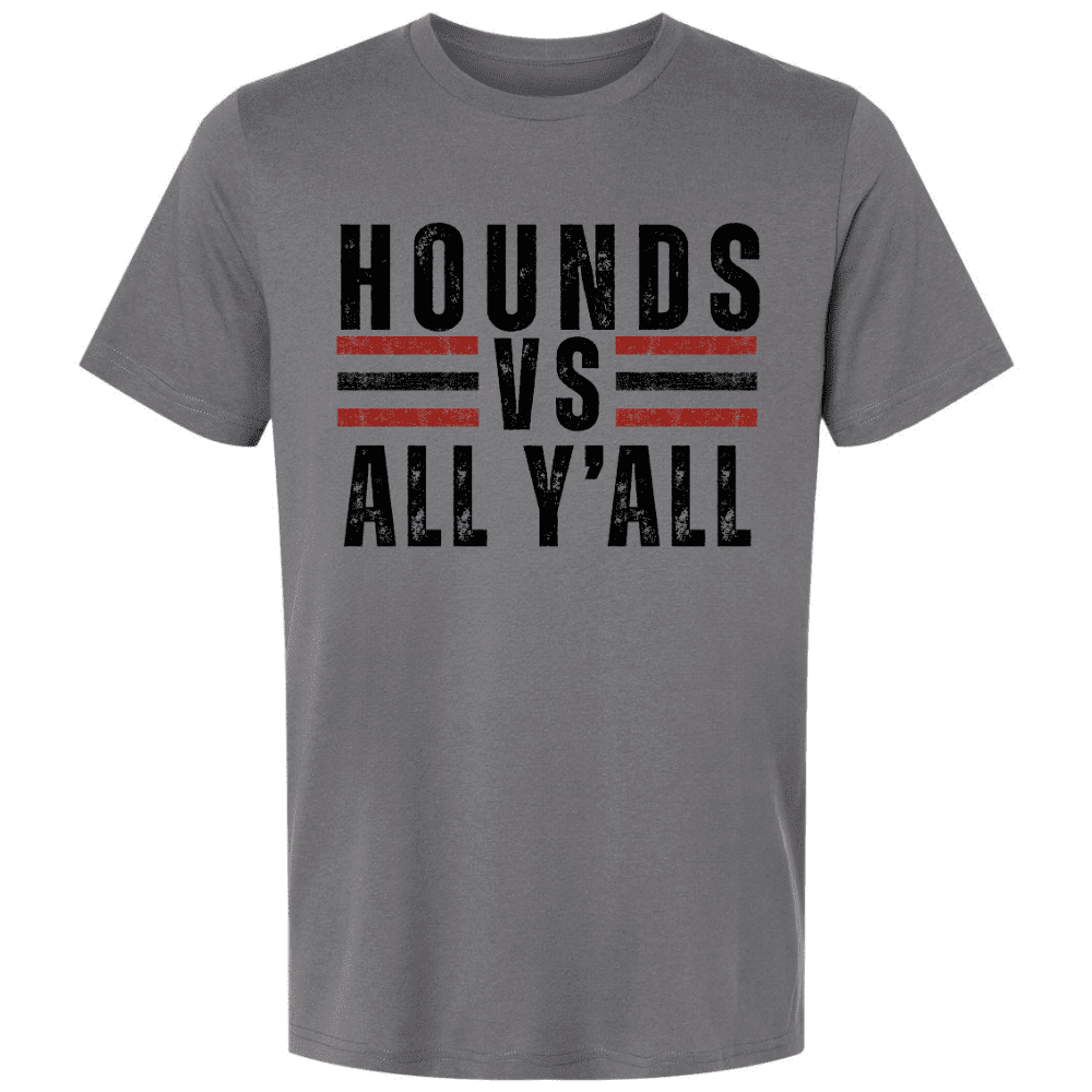 Grey Hounds VS All Y'all - Strawn School Spirit Greyhound tee