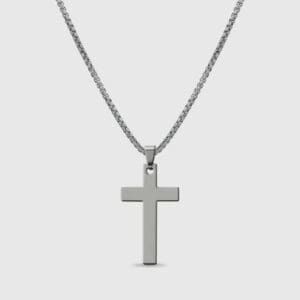Stainless Steel Cross Pendant Necklace