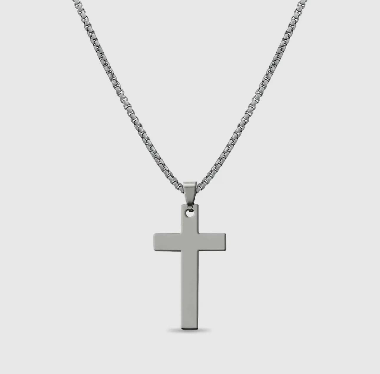 Stainless Steel Cross Pendant Necklace