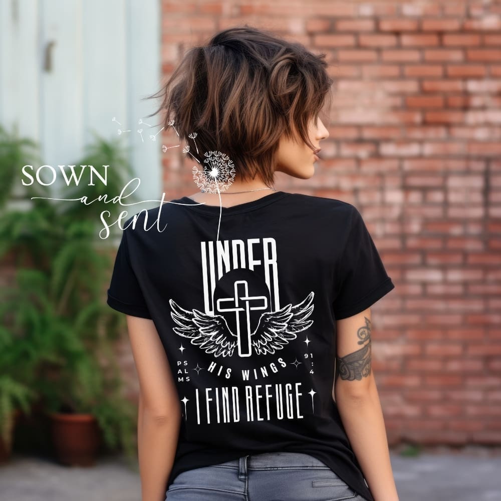 Under His Wings T-shirt - Image 6