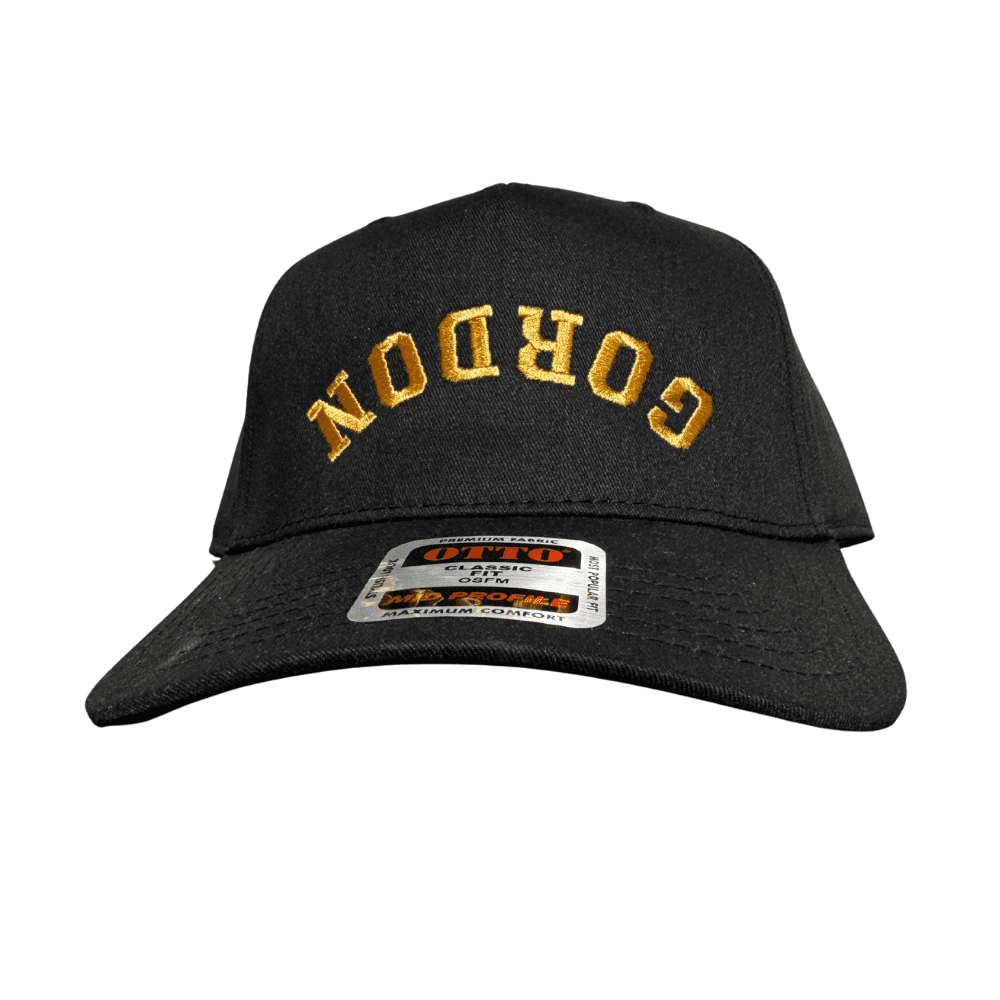 Upside Down Gordon Embroidered Hat Front View