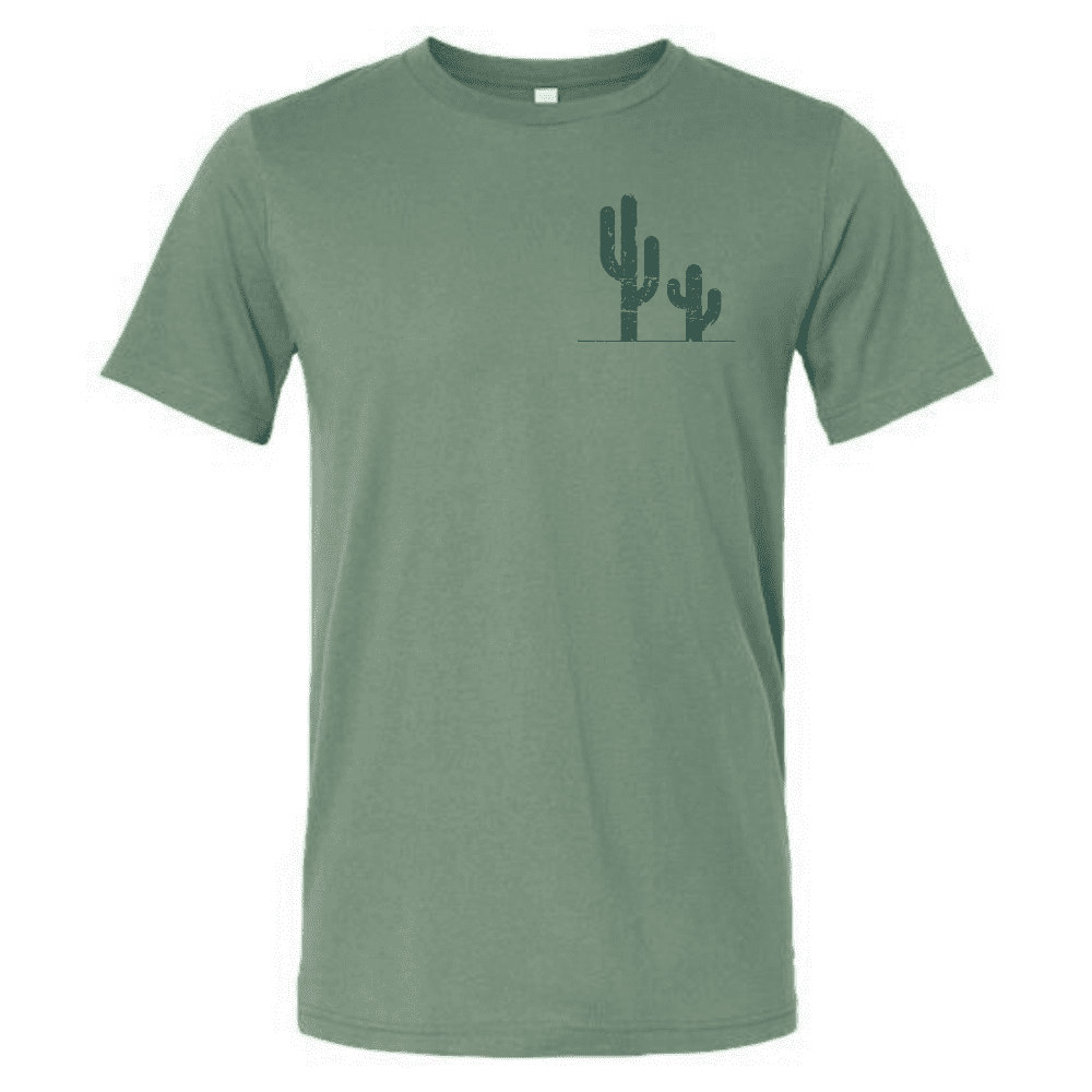 What A Friend We Have In Jesus Christian T-Shirt with cactus and desert moon design