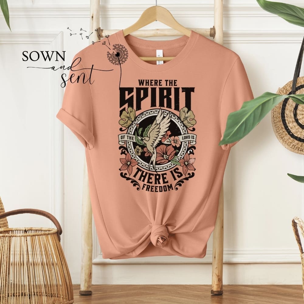 Where The Spirit Of The Lord Is There Is Freedom Tshirt - Image 2