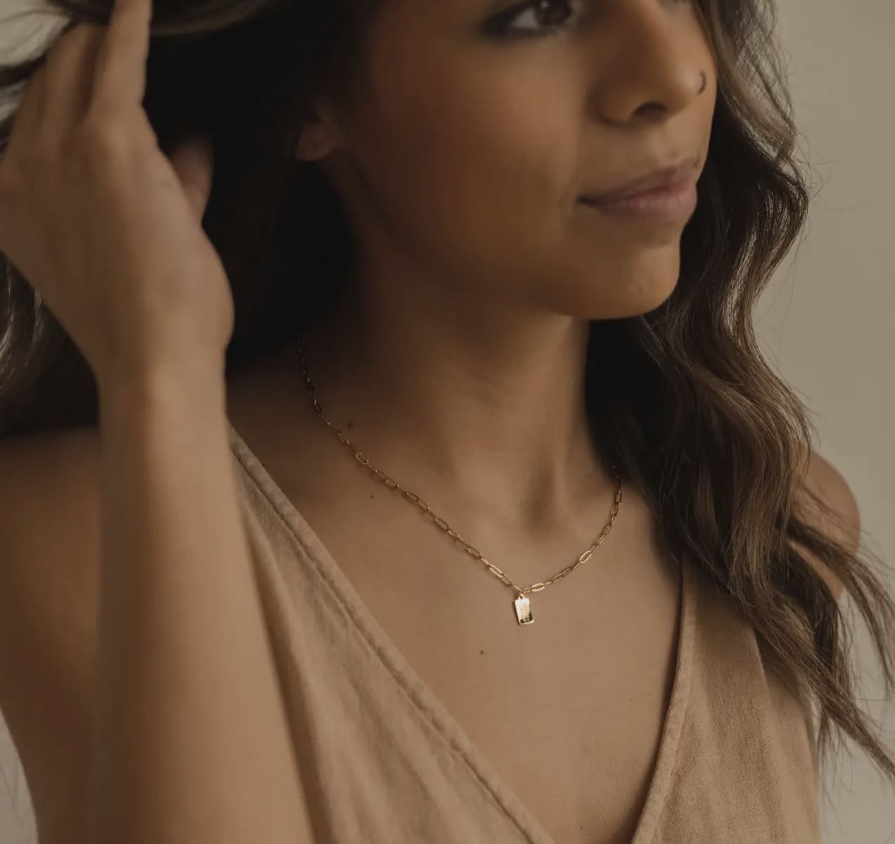 Hope & Future Mini Tag Necklace - Image 4