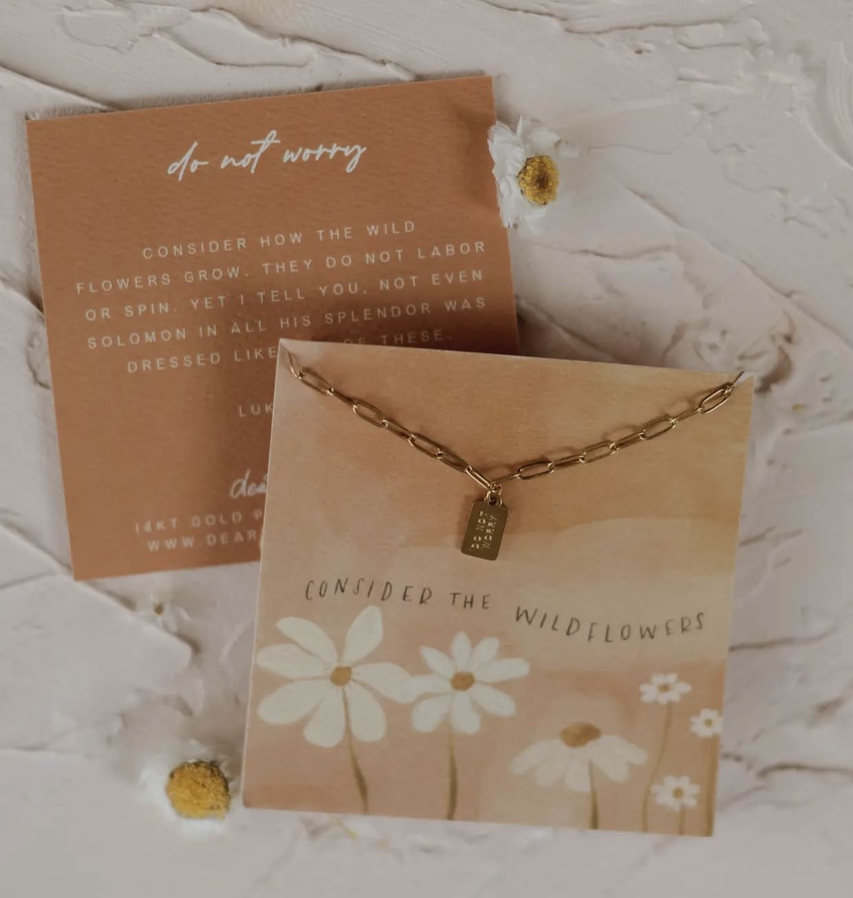 Do Not Worry Mini Tag Necklace - Image 2