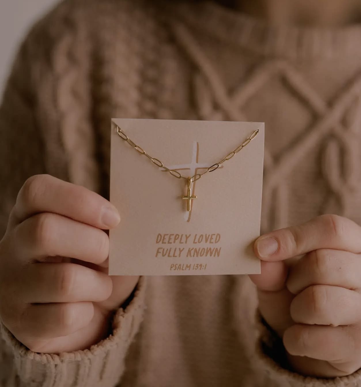 Deeply Loved Cross Necklace - Image 3