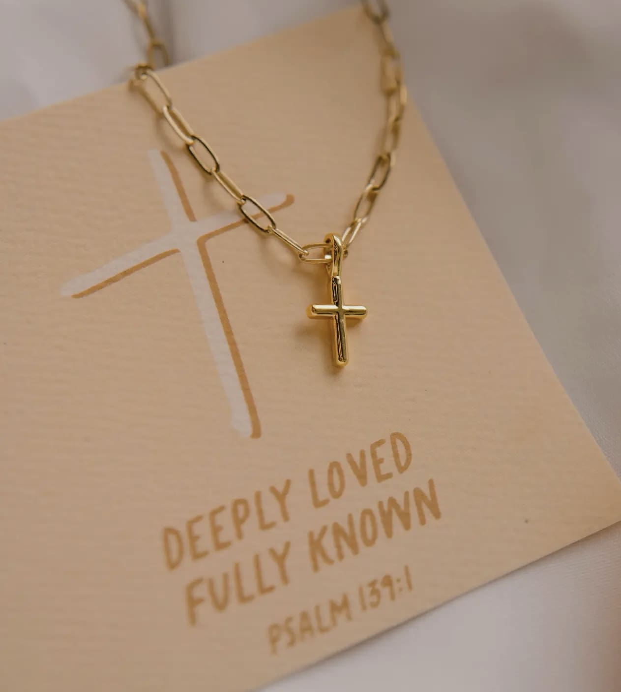 Deeply Loved Cross Necklace - Image 2