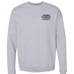 Strawn Greyhounds sweatshirt with front chest logo and 1946 greyhound design