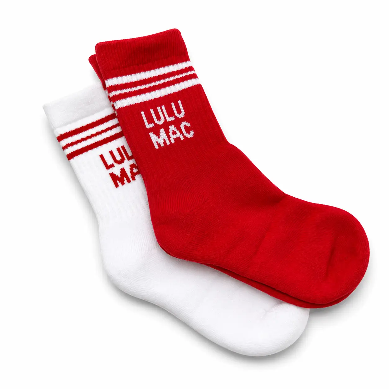 Lulu Mac Socks 2 Pair Box- Red/White - Image 2