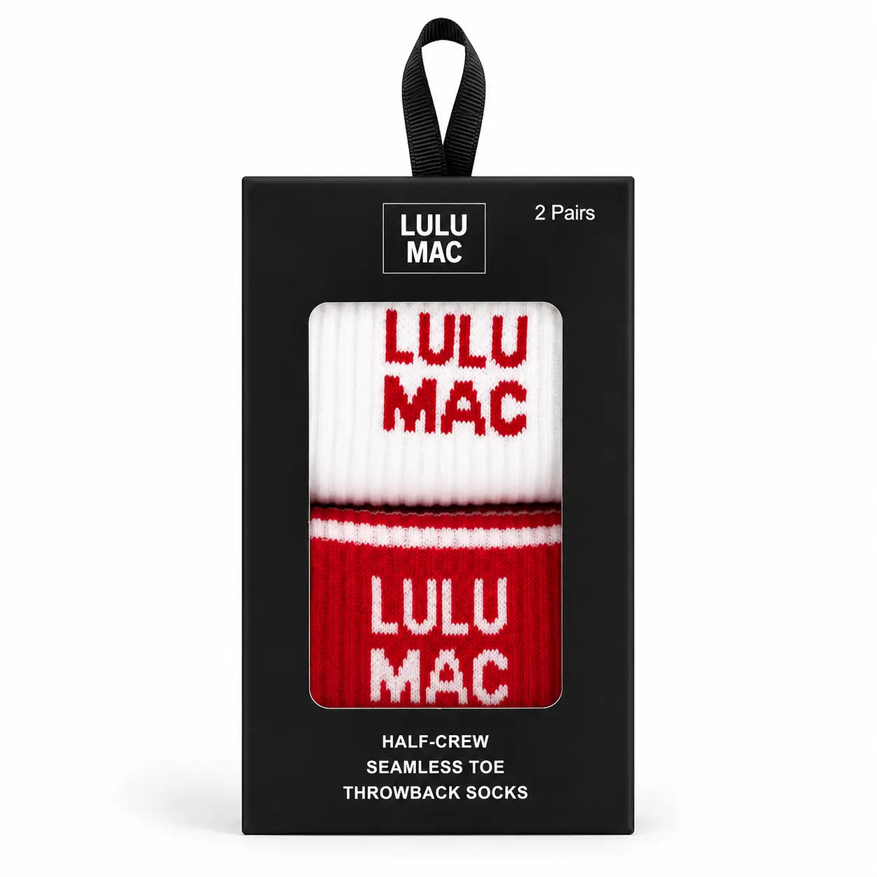 Double pair of women's crew socks by LuLu Mac